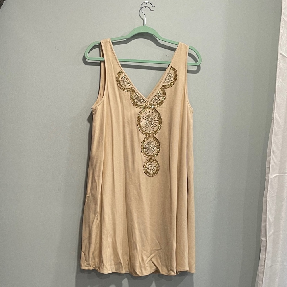 NWT Lilly Pulitzer Beige Flowy Dress
